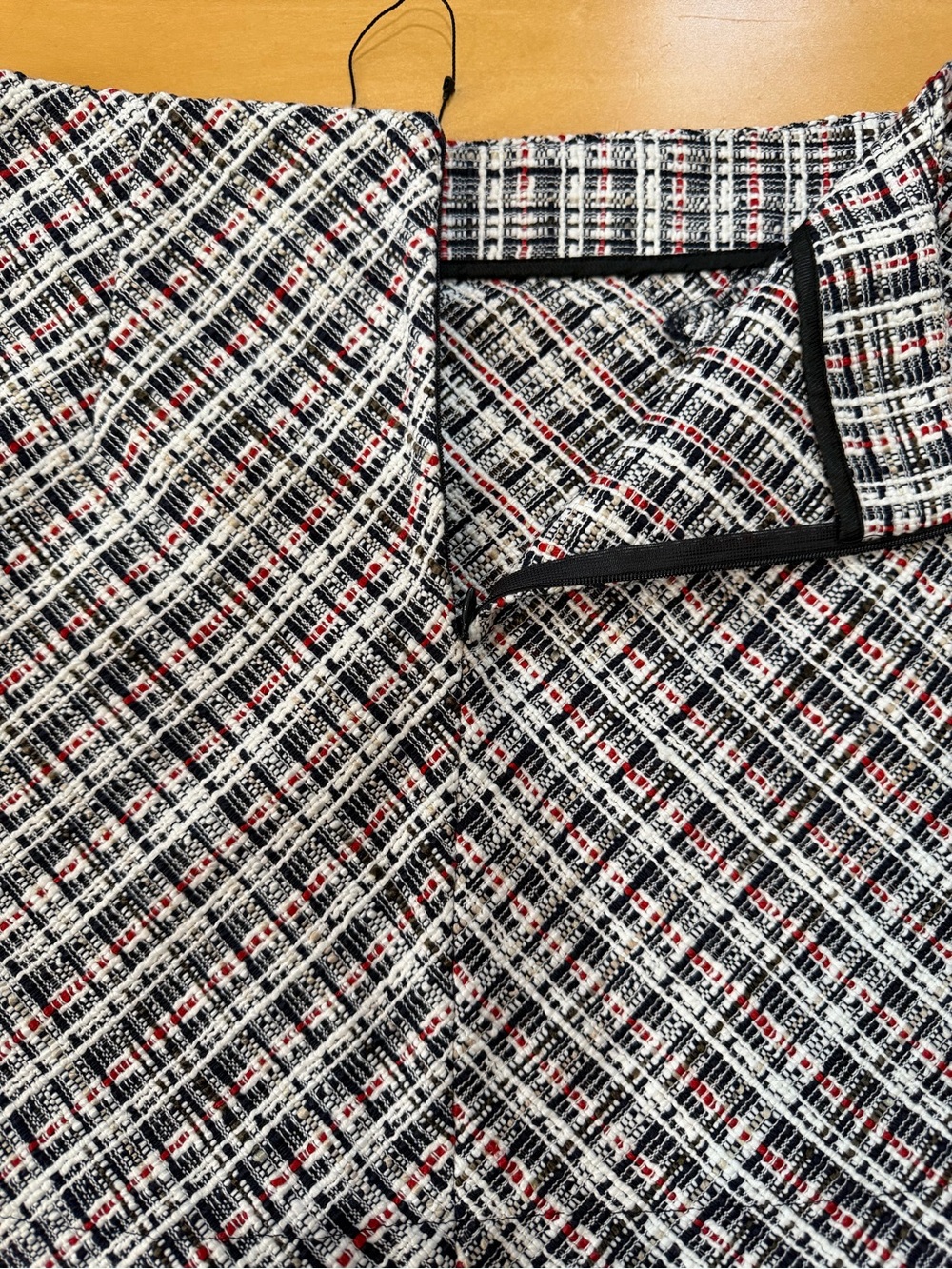 NWOT Zara Tweed Textured Weave Nautical Anchor Button High Waist Mini Skirt - L - Picture 13 of 16